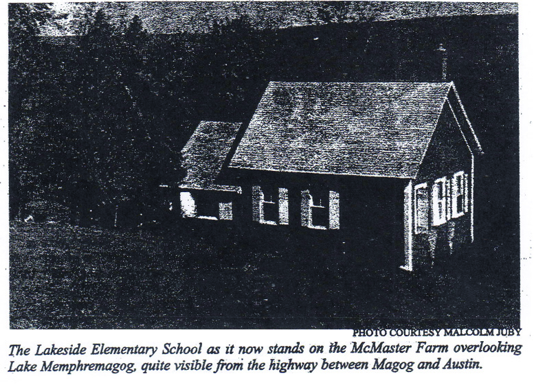 Lakeside Elementary School, Lake Memphremagog-photo by Malcolm Juby