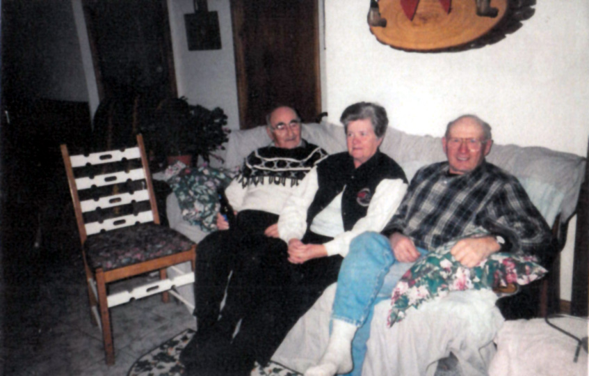 Sault Ste Marie - brother Lindsay and wife Rose Mary, with Albert Decker from Gowganda (north of Sudbury)